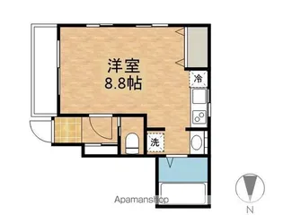 アリビオ下伊福【1階】の間取り