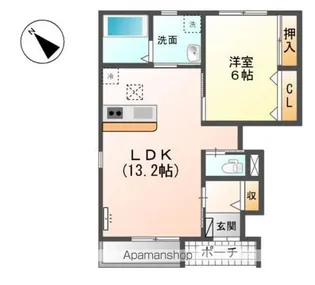 サンシャイン ヒルズ【1階】の間取り