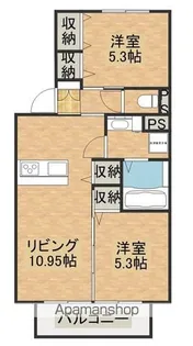 プランドール.IⅣ【103号号室】の間取り
