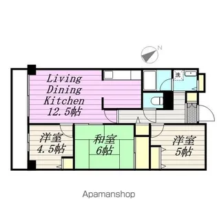 プラザ園生【2階】の間取り