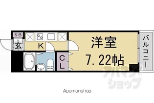 MERCURIO KIOTO【420号室】の間取り
