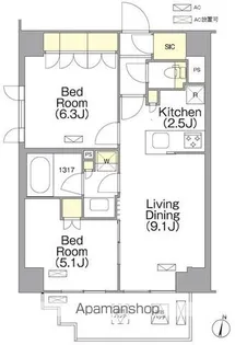 ORSUS西日暮里【7階】の間取り