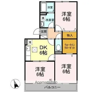 コラージュみなみ【1階】の間取り