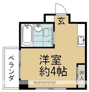 山本ガスビル【5階】の間取り