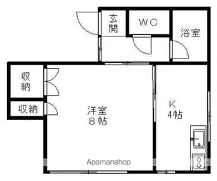 スチューデントハイツトヨハラ【1号室】の間取り