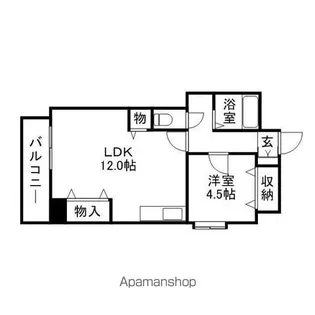 Kステーション大橋【4階】の間取り