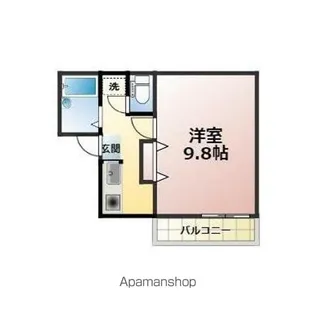 ドミールN竹原【3階】の間取り