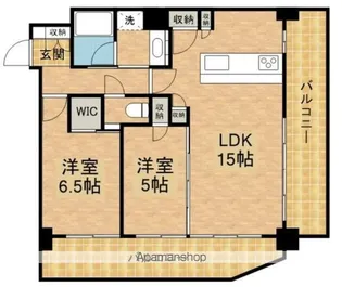 グランドシティタワー池袋【15階】の間取り