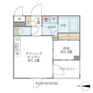 LA PERLA NAKANO【3階】の間取り