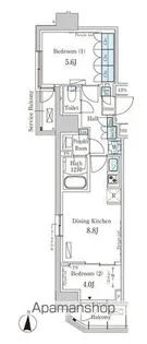 パークアクシス錦糸町WEST【4階】の間取り