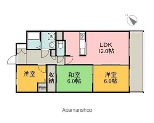 カルフール大町【4階】の間取り