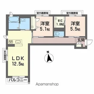 ローレルR【3階】の間取り