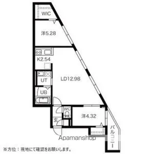 TWINBERRY MARUYAMA PARK【2階】の間取り