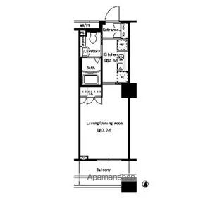 パークアクシス名駅南【6階】の間取り