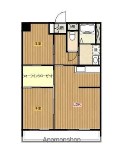 ナチュラルタウンⅡ【602号室】の間取り