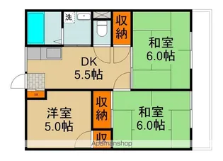 第3高橋ハイツ【2階】の間取り