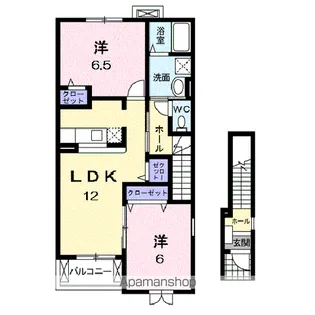 コモドハイムA【2階】の間取り