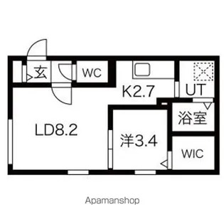 Kanaloa(カナロア)【1階】の間取り