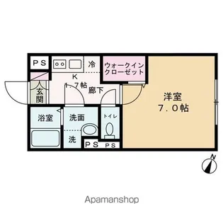 エルファーロ笹塚Ⅱ【1階】の間取り
