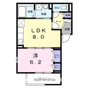 ティーダヒルズ【2階】の間取り