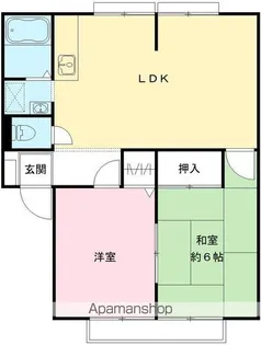 サンライフ桜 B【202号室号室】の間取り