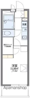 レオパレスヒルサイドフラット【1階】の間取り