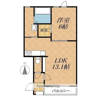 トレイブルックK館【2階】の間取り