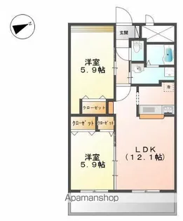 アヴァンス【2階】の間取り