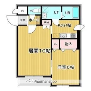 リベア的場【1階】の間取り