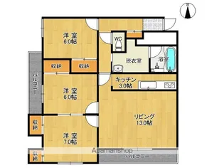 CENTER CITY⑤【907号室】の間取り