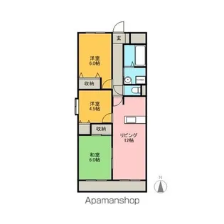 フローラ【4階】の間取り