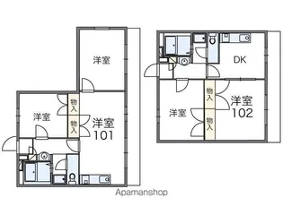 レオパレスOISO【2階】の間取り