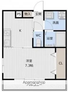 ピース・スクエア常三島【4階】の間取り