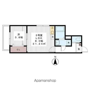 AJ八千代台【3階】の間取り