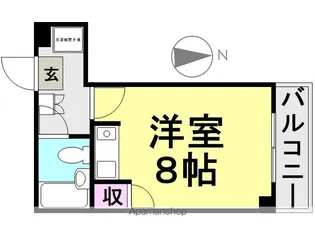 フロントリバー東難波【9階】の間取り