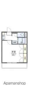 レオパレスメローネⅡ【2階】の間取り