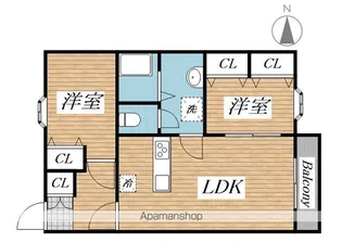 エスポワール【1階】の間取り