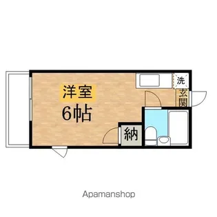 フラット程久保【203号室】の間取り