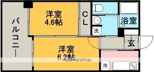 エルスタンザ天神東【4階】の間取り