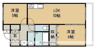 ブエナビスタ東六番丁【206号室】の間取り