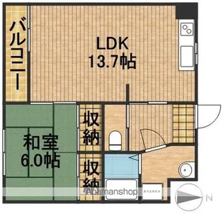サンジュエール【3階】の間取り