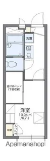 レオパレス萩原台【204号室】の間取り