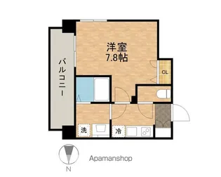 メイクス矢場町【7階】の間取り
