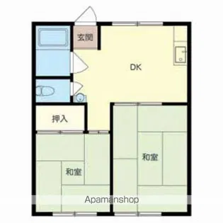 森田マンション【1階】の間取り