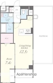 GARDEN COURT A 西高島平【4階】の間取り