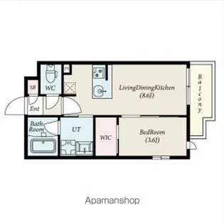 コンポジット新宿柏木【3階】の間取り