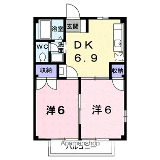 ファンタジアⅡ【2階】の間取り