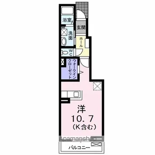 コーポ・ソレイユ【1階】の間取り