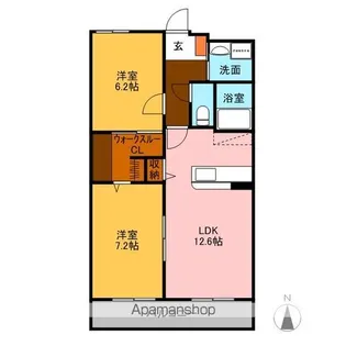 HEARTFUL MANSION RECENS(リケンス)【1階】の間取り