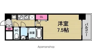 プレサンス堺筋本町センティス【8階】の間取り